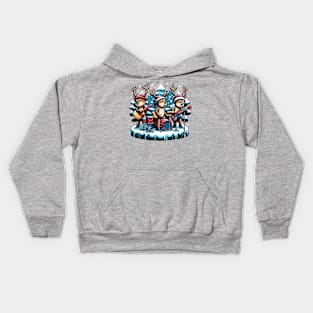 Reindeer Band Kids Hoodie